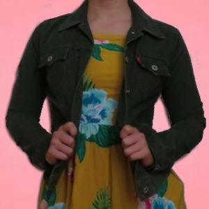 Women's Green Levi's Corduroy Jacket